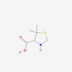 molecular formula C6H11NO2S B098981 5,5-二甲基噻唑烷-4-羧酸 CAS No. 15260-83-0