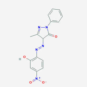 B098986 2,4-Dihydro-4-[(2-hydroxy-4-nitrophenyl)azo]-5-methyl-2-phenyl-3H-pyrazol-3-one CAS No. 15866-36-1