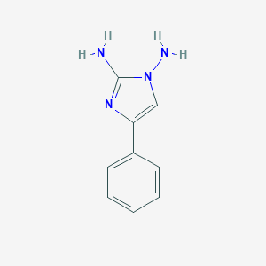 molecular formula C9H10N4 B099009 4-苯基-1H-咪唑-1,2-二胺 CAS No. 15970-40-8