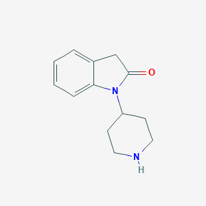 molecular formula C13H16N2O B099010 1,3-Dihydro-1-(piperidin-4-yl)(2h)indol-2-one CAS No. 16223-25-9