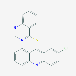 B009902 Acridine, 2-chloro-9-(4-quinazolinylthio)- CAS No. 102244-08-6