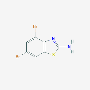 B099045 4,6-Dibromobenzo[d]thiazol-2-amine CAS No. 16582-60-8