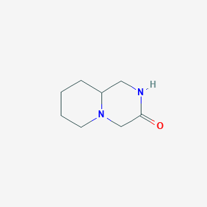 molecular formula C8H14N2O B099048 六氢-1H-吡啶并[1,2-A]嘧啶-3(2H)-酮 CAS No. 15932-74-8
