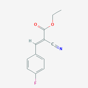 molecular formula C12H10FNO2 B099051 2-氰基-3-(4-氟苯基)丙烯酸乙酯 CAS No. 18861-57-9