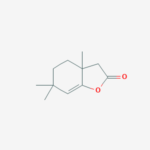 molecular formula C11H16O2 B099071 3a,6,6-trimethyl-4,5-dihydro-3H-1-benzofuran-2-one CAS No. 16778-26-0