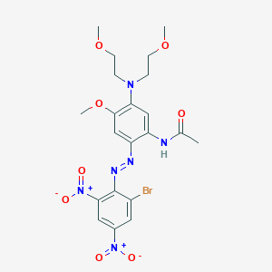 B009909 Acetamide, N-[5-[bis(2-methoxyethyl)amino]-2-[(2-bromo-4,6-dinitrophenyl)azo]-4-methoxyphenyl]- CAS No. 105635-65-2