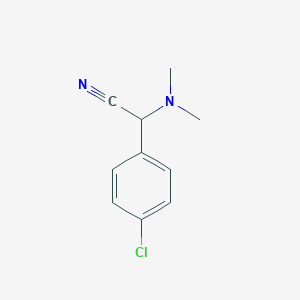 molecular formula C10H11ClN2 B099113 2-(4-Chlorophenyl)-2-(dimethylamino)acetonitrile CAS No. 15190-08-6