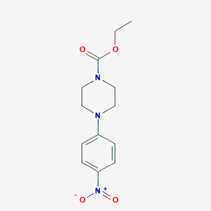 molecular formula C13H17N3O4 B099126 4-(4-硝基苯基)哌嗪-1-羧酸乙酯 CAS No. 16154-60-2