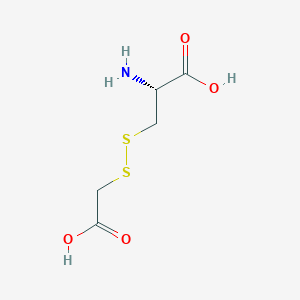molecular formula C5H9NO4S2 B099139 S-羧甲基硫代半胱氨酸 CAS No. 15253-37-9