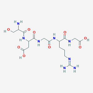 molecular formula C17H30N8O9 B009916 H-丝-天-甘-精-甘-OH CAS No. 108608-63-5