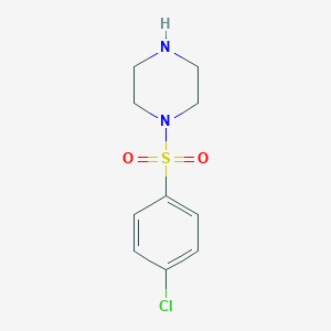 molecular formula C10H13ClN2O2S B099162 1-(4-Chloro-benzenesulfonyl)-piperazine CAS No. 16017-53-1