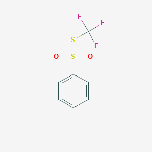 molecular formula C8H7F3O2S2 B099163 S-Trifluoromethyl p-toluenethiosulfonate CAS No. 15223-20-8