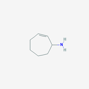molecular formula C7H13N B099177 2-Cyclohepten-1-amine CAS No. 17745-77-6