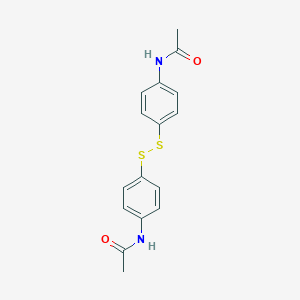 molecular formula C16H16N2O2S2 B099224 Acetamide, N,N'-(dithiodi-4,1-phenylene)bis- CAS No. 16766-09-9