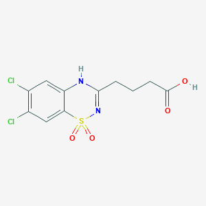 B009924 6,7-Dichloro-2H-1,2,4-benzothiadiazine-3-butanoic acid 1,1-dioxide CAS No. 101064-02-2