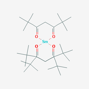 molecular formula C33H57O6Sm B099256 钐；2,2,6,6-四甲基庚烷-3,5-二酮 CAS No. 15492-50-9