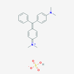 B099285 Methanaminium, N-(4-((4-(dimethylamino)phenyl)phenylmethylene)-2,5-cyclohexadien-1-ylidene)-N-methyl-, hydrogen sulfate CAS No. 16044-24-9