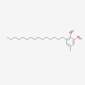 molecular formula C22H38O2 B099286 5-甲基-3-正十五烷基儿茶酚 CAS No. 16273-08-8