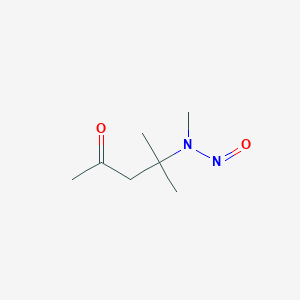 molecular formula C7H14N2O2 B099289 2-Pentanone, 4-methyl-4-(N-nitrosomethylamino)- CAS No. 16339-21-2