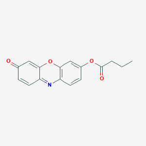 molecular formula C16H13NO4 B099310 Resorufin butyrate CAS No. 15585-42-9