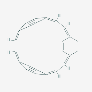 molecular formula C24H18 B099395 Tetracyclo[14.2.2.24,7.210,13]tetracosa-1,3,5,7,9,11,13,15,17,19,21,23-dodecaene CAS No. 16337-16-9