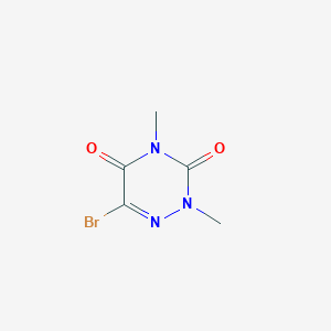 molecular formula C5H6BrN3O2 B099413 6-溴-2,4-二甲基-1,2,4-三嗪-3,5(2h,4h)-二酮 CAS No. 15870-78-7