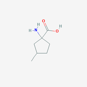 molecular formula C7H13NO2 B099414 1-氨基-3-甲基环戊烷甲酸 CAS No. 17199-38-1