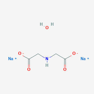 molecular formula C4H7NNa2O5 B099418 次亚氨基二乙酸二钠水合物 CAS No. 17593-73-6