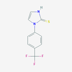 molecular formula C10H7F3N2S B099422 1-(4-三氟甲基苯基)咪唑啉-2-硫酮 CAS No. 17452-18-5