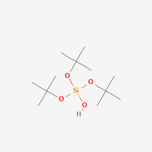 molecular formula C12H28O4Si B099459 三(叔丁氧基)硅醇 CAS No. 18166-43-3