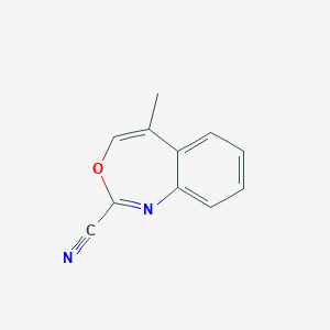 B099489 5-Methyl-3,1-benzoxazepine-2-carbonitrile CAS No. 19062-86-3