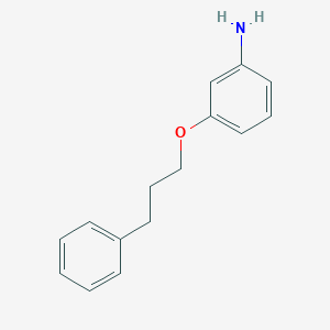 B099490 3-(3-Phenylpropoxy)aniline CAS No. 17823-87-9