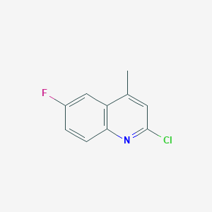 molecular formula C10H7ClFN B099498 2-Chloro-6-fluoro-4-methylquinoline CAS No. 18529-12-9