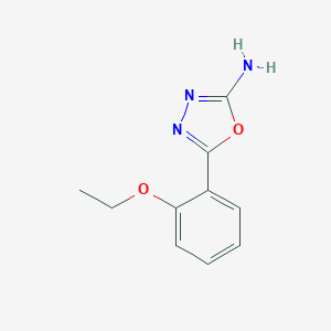 molecular formula C10H11N3O2 B099586 5-(2-Ethoxyphenyl)-1,3,4-oxadiazol-2-amine CAS No. 18233-09-5