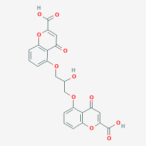 molecular formula C23H16O11 B099618 色甘酸钠 CAS No. 16110-51-3
