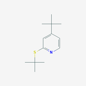 B099624 Pyridine, 4-tert-butyl-2-(tert-butylthio)- CAS No. 18794-38-2