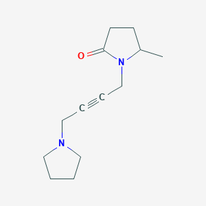 B099627 (+-)-5-Methyl-1-(4-(1-pyrrolidinyl)-2-butynyl)-2-pyrrolidinone CAS No. 18325-12-7