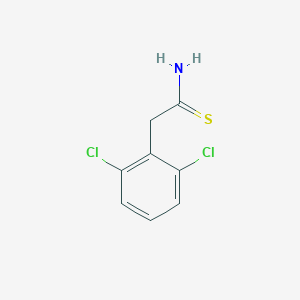 molecular formula C8H7Cl2NS B099629 2-(2,6-Dichlorophenyl)ethanethioamide CAS No. 17518-49-9