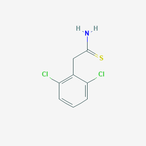 molecular formula C8H7Cl2NS B099629 2-(2,6-二氯苯基)乙硫代酰胺 CAS No. 17518-49-9