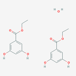 molecular formula C18H22O9 B009963 3,5-二羟基苯甲酸乙酯 CAS No. 4142-98-7