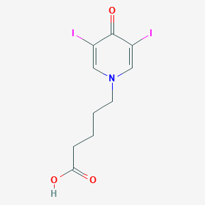 B099634 1-Pyridinevaleric acid, 1,4-dihydro-3,5-diiodo-4-oxo- CAS No. 16344-98-2