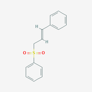 molecular formula C15H14O2S B099642 二氧化（苯基）（3-苯基-2-丙烯基）-λ6-硫烷 CAS No. 16212-07-0