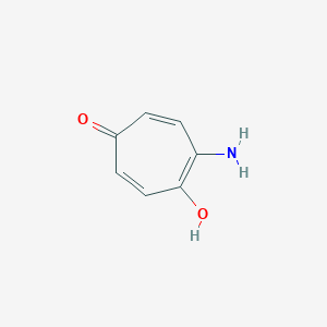 B099670 2-Amino-5-hydroxy-2,4,6-cycloheptatrien-1-one CAS No. 15926-48-4