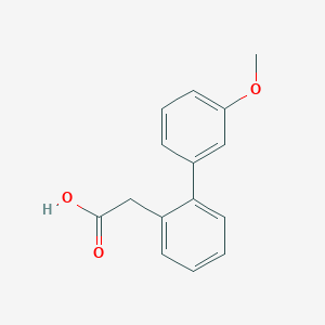 molecular formula C15H14O3 B009973 (3'-甲氧基联苯-2-基)-乙酸 CAS No. 108478-56-4