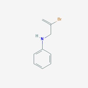 molecular formula C9H10BrN B099764 Aniline, N-(2-bromoallyl)- CAS No. 15332-75-9