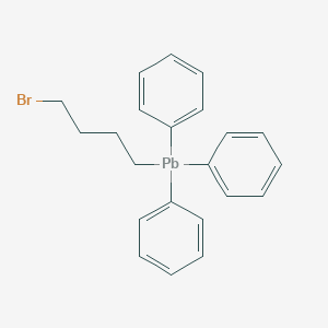 molecular formula C22H23BrPb B099800 Plumbane, (4-bromobutyl)triphenyl- CAS No. 16035-34-0