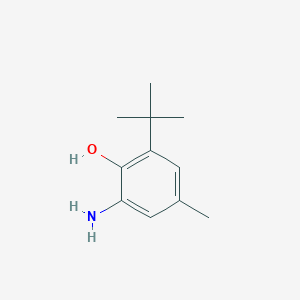 molecular formula C11H17NO B099823 2-氨基-6-叔丁基-4-甲基苯酚 CAS No. 19059-89-3