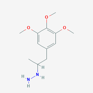 molecular formula C12H20N2O3 B099824 1-(3,4,5-Trimethoxyphenyl)propan-2-ylhydrazine CAS No. 16603-10-4