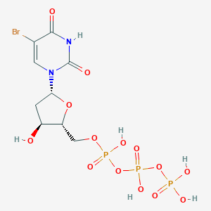 molecular formula C9H14BrN2O14P3 B099897 5-Bromo-2'-deoxyuridine 5'-triphosphate sodium salt CAS No. 18736-53-3