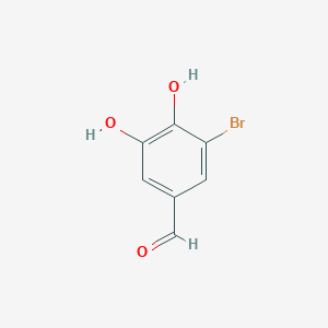 molecular formula C7H5BrO3 B099904 3-溴-4,5-二羟基苯甲醛 CAS No. 16414-34-9